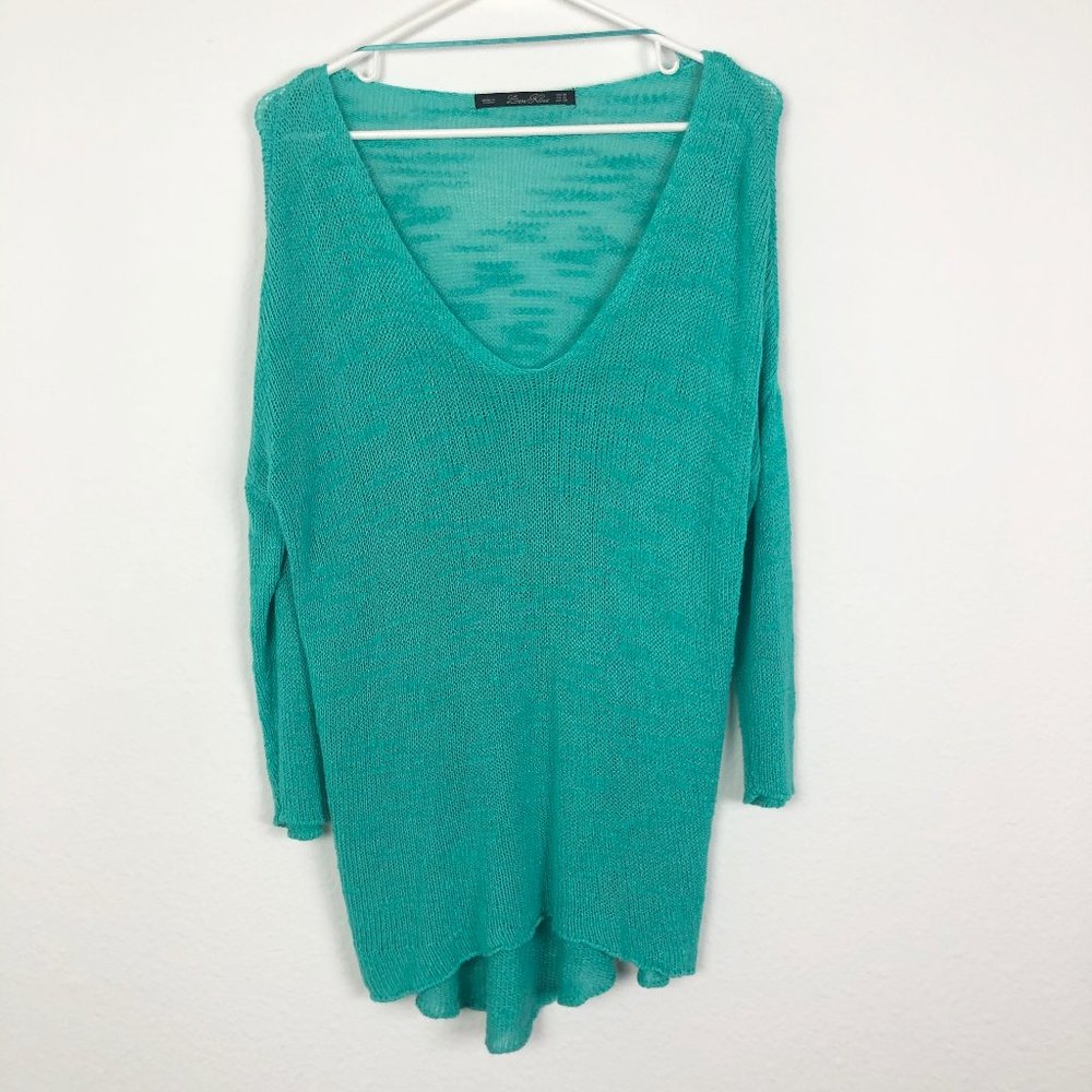 Zara Knit Longsleeve Sweater Turquoise Size M